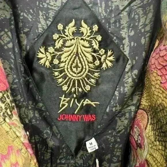 NWT Johnny Was Avifauna Jacquard Coat Size M - Picture 4 of 6